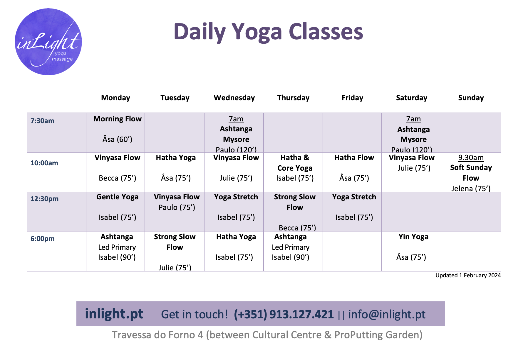 Yoga Classes - inLight Yoga Studio Lagos